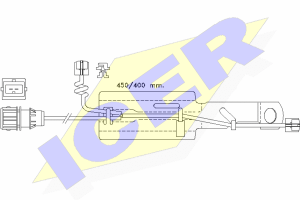 Senzor de avertizare,uzura placute de frana 610430 E C ICER